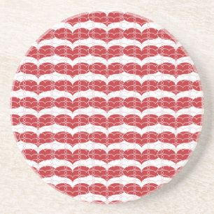 Heart pattern 2 coaster
