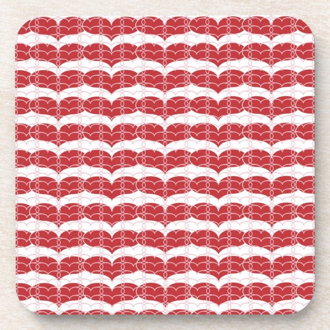 Heart pattern 2 coaster (Front)