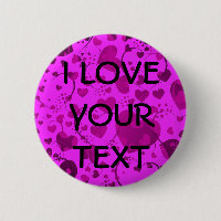 HEART Pattern ART 6 + your text | pink