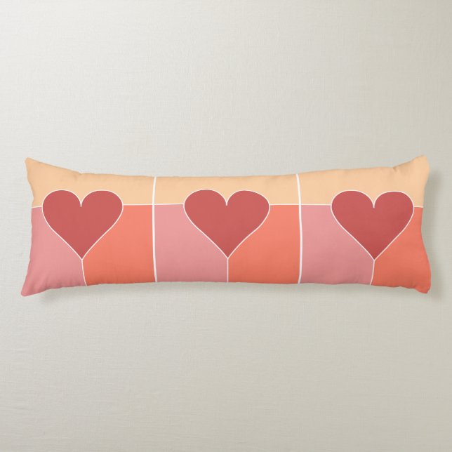 Heart Pattern body pillow (Front)