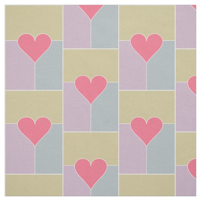 Heart Pattern custom fabric (Swatch)