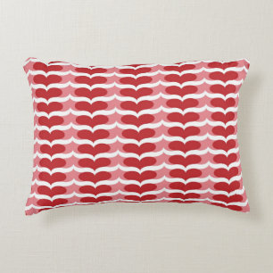 Heart pattern decorative cushion