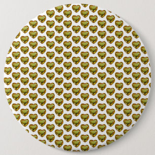 Heart Pattern Gemstone Button