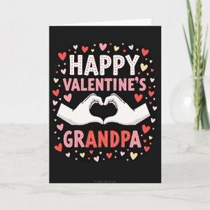 Heart Pattern Grandpas Card