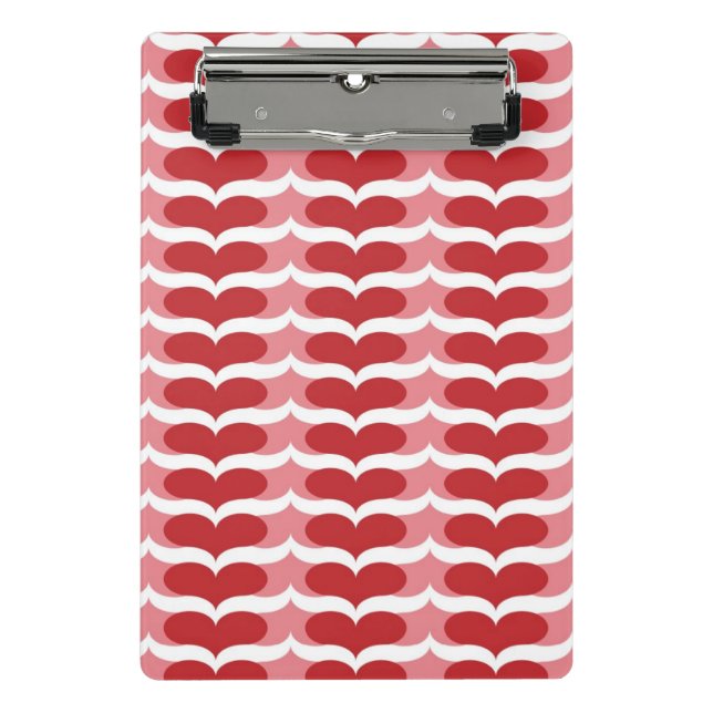Heart pattern mini clipboard (Front)
