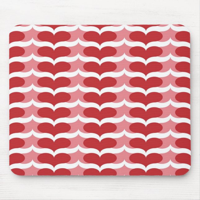 Heart pattern mouse pad (Front)