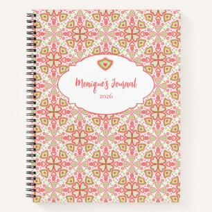 Heart Pattern Notebook – Customise Interior Pages