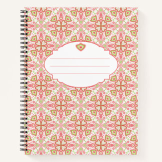 Heart Pattern Notebook – Customize Interior Pages