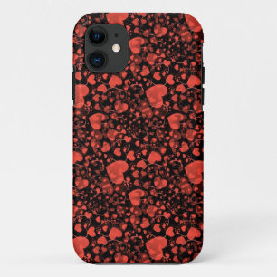 HEART pattern - red love Case-Mate iPhone Case
