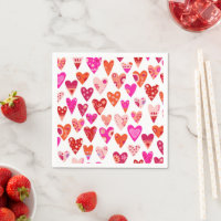 Heart Pattern Red Pink