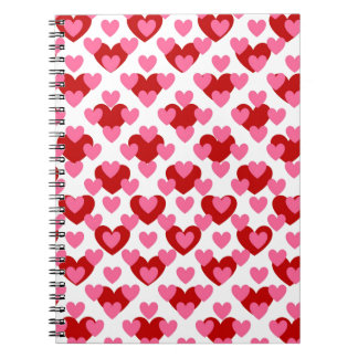 Heart Pattern Spiral Notebook