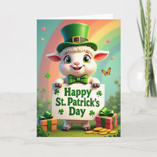Heart Pattern St Patricks Day Card