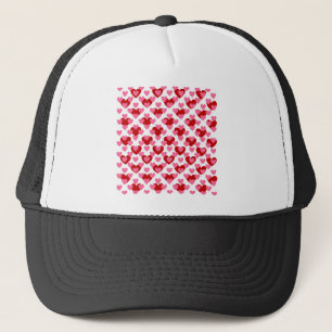Heart Pattern Trucker Hat