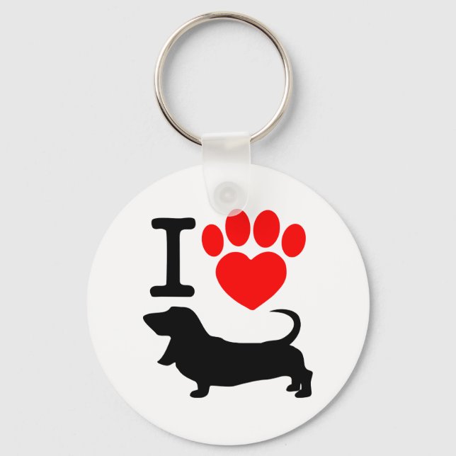 Heart paw key ring (Front)
