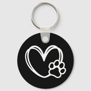 Heart paw Keychain