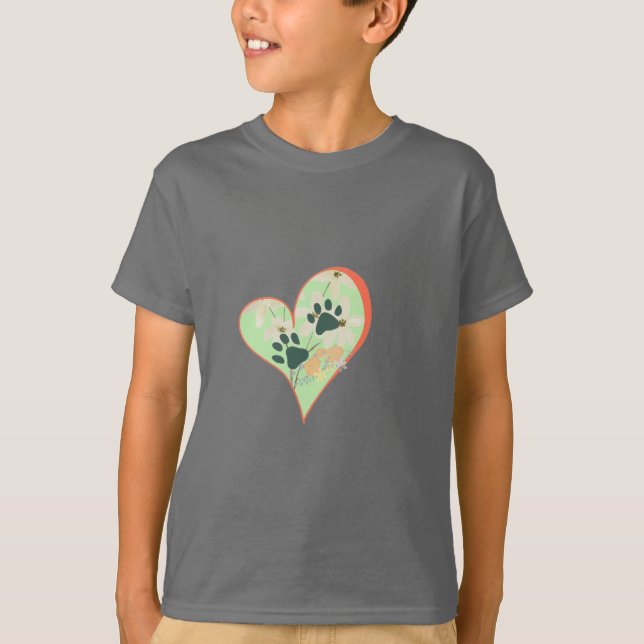 Heart & Paws T-Shirt (Front)