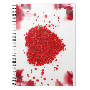 Heart Petals Spiral Notebook
