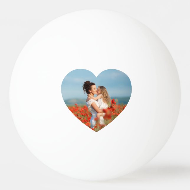 Heart Photo Best Mum Ever Ping Pong Ball (Front)