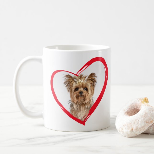 Heart Photo Coffee Mug (With Donut)