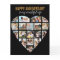 Heart Photo Collage Black Personalised Anniversary