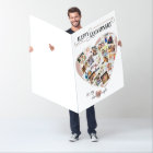 Heart Photo Collage Giant Wedding Anniversary