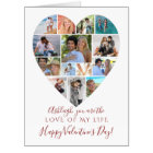 Heart Photo Collage Valentines Day Custom Text