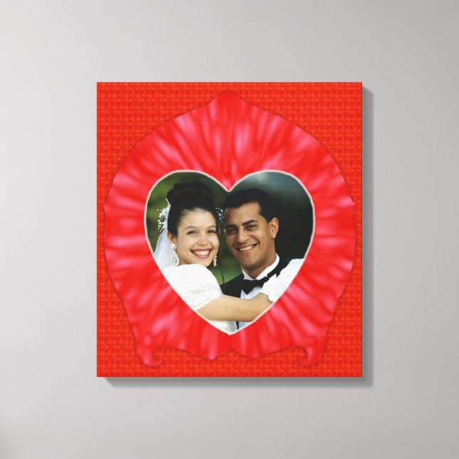 Heart Photo Frame Canvas Print (Front)