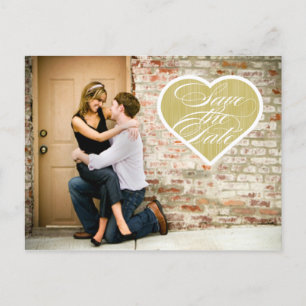 Heart     Photo Save the Date Postcard
