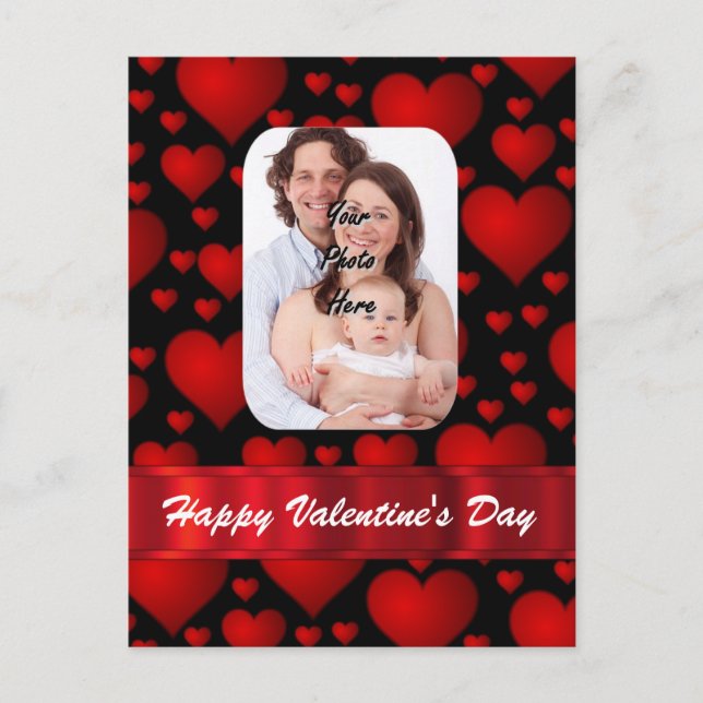 Heart photo template Valentines day (Front)