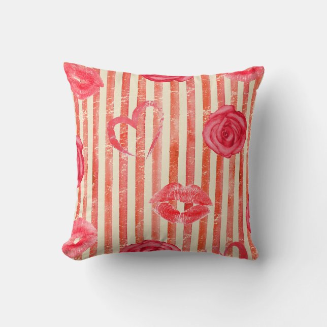 Heart Pillows, Unique and Beautiful Patterns Cushion (Front)