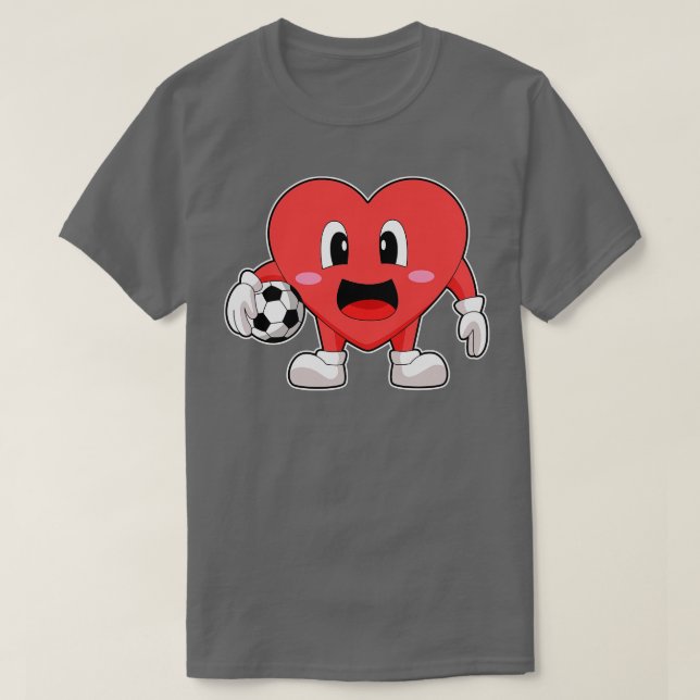 Heart player Soccer T-Shirt (Design Front)
