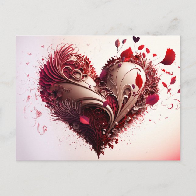 Heart  postcard (Front)