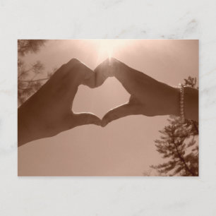 heart postcard