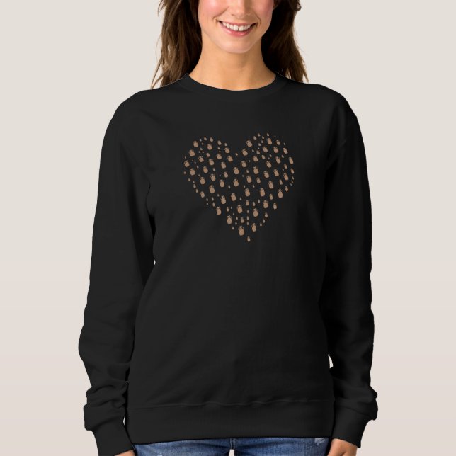 heart Pottery  Slogan Ceramics Artist Sweatshirt (Front)