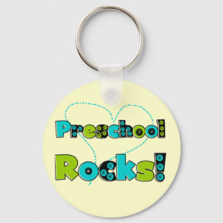 Heart Preschool Rocks Tshirts and Gifts Key Ring