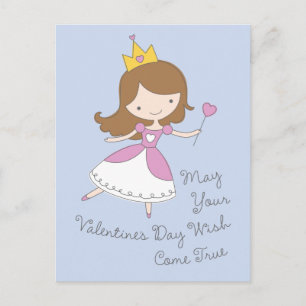 Heart Princess Valentine Postcard