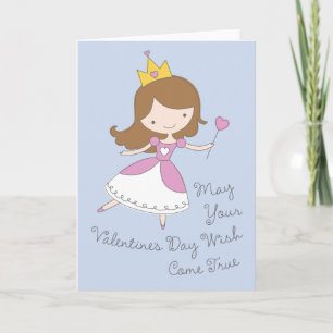Heart Princess Valentine's Day Card