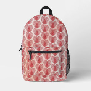 Heart Printed Backpack