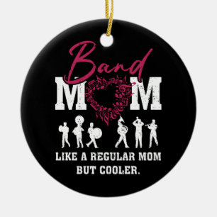 Heart Proud Marching Band Mom Like A Regular Mom B Ceramic Tree Decoration