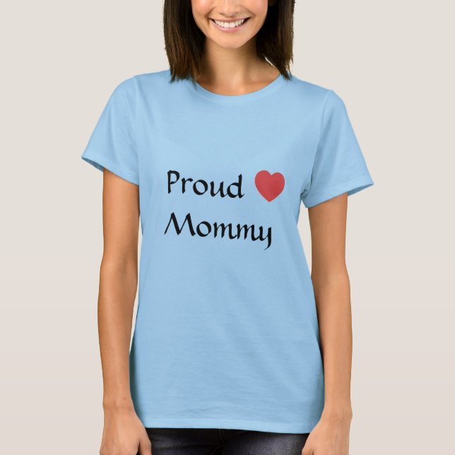 heart, Proud Mummy T-Shirt (Front)