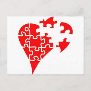 heart-puzzle postcard