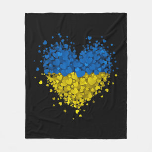 Heart Puzzle Ukraine Love Ukraine Ukrainian Flag S Fleece Blanket