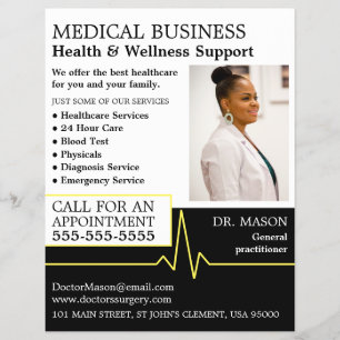 Heart Rate, General practitioner, Nurse, Medical Flyer