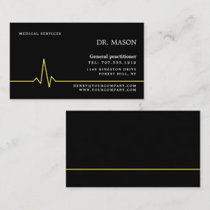 Heart Rate, Physician, Nurse, Medical Business Card
