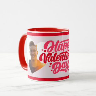 Heart RED Happy Valentine's Day Multi Photo Mug