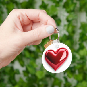 Heart Red Key Ring