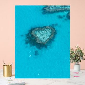 Heart Reef Nature Acrylic Sign