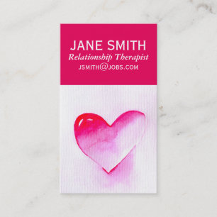 Heart Relationship Therapist business card
