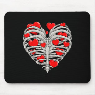 Heart Rib Cage X-ray Adult Kids Funny Valentine Da Mouse Pad