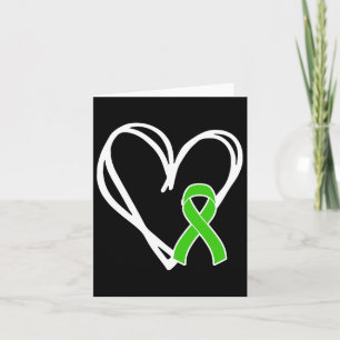 Heart Ribbon Support Mental Health Awareness Month Card